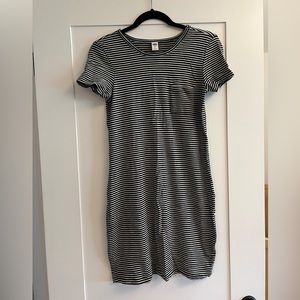 Old Navy B&W T-shirt Mini Dress 100% Cotton Knit